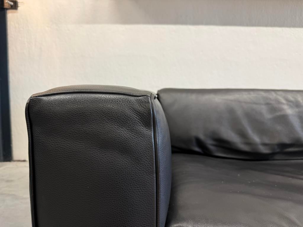 Jori Shiva 3990 Bank Zwart leer Design 235, Gebruikt, Jori, Driepersoons, Ophalen of Verzenden