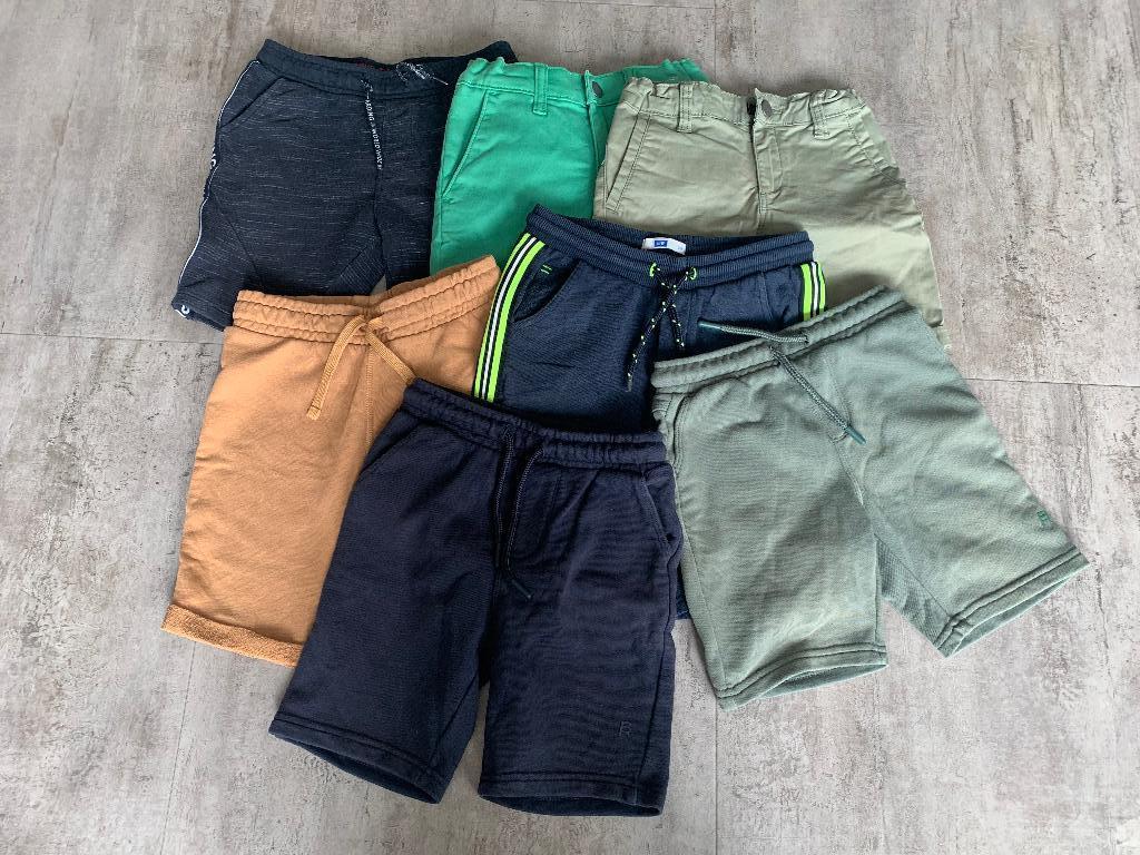7 korte broeken maat 116 jongen, Kinderen en Baby's, Kinderkleding | Maat 116, Ophalen of Verzenden, Zo goed als nieuw, Jongen