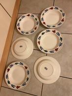 Brabants Bont diepe borden - 6 stuks voor groot gezin, Huis en Inrichting, Keuken | Servies, Ophalen, Gebruikt, Keramiek, Bord(en)