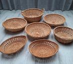 Rieten manden, Stokbroodmand, Broodmandjes, Paasmanden, Mand, Rond, Ophalen of Verzenden, Zo goed als nieuw