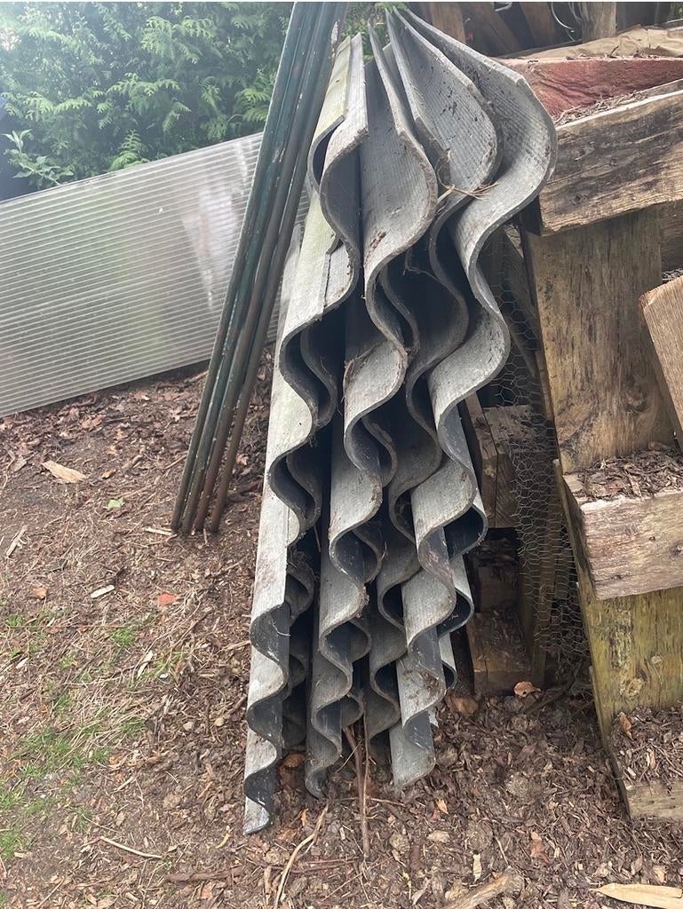 6 golfplaten gratis af te halen, Ophalen, Overige materialen, Golfplaat, Grijs