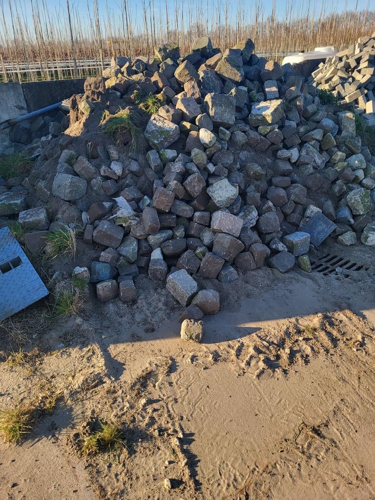 Sierbestrating verharding keien bestrating kinder koppen, Ophalen, Gebruikt