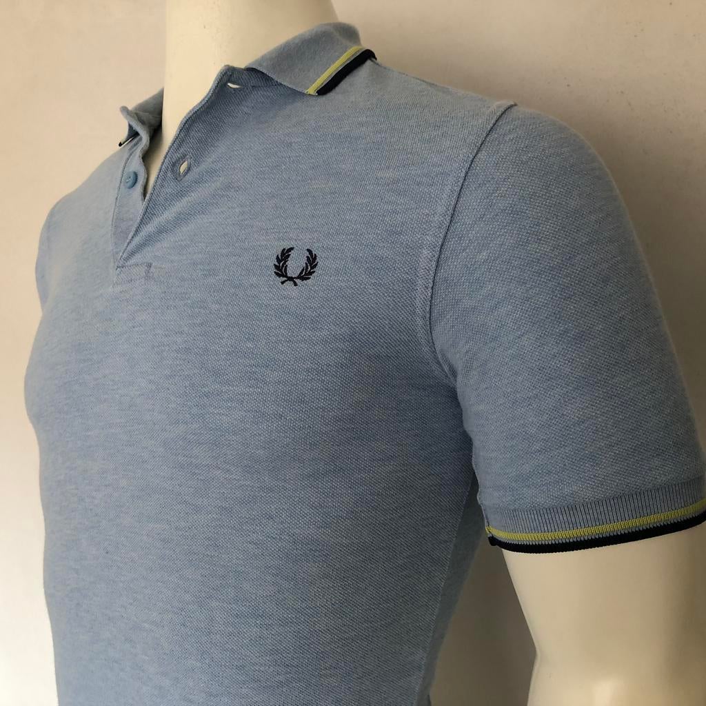 Fred Perry poloshirt - slim fit heren, Verzenden, Zo goed als nieuw, Maat 46 (S) of kleiner, Blauw