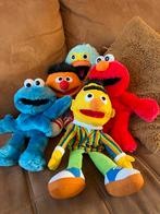 Set van 5 Sesamstraat handpoppen Bert Ernie Pino Elmo Koekie, Ophalen of Verzenden, Gebruikt, Overige typen