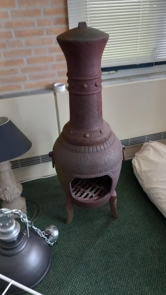 Mooie gietijzeren tuinhaard tuinkachel, Tuin en Terras, Ophalen of Verzenden