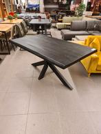 Nieuwe eettafel 160x90cm boomstam model spinpoot €265, Huis en Inrichting, Ophalen, ., Nieuw, .