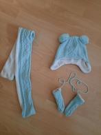 mintgroen setje, muts, sjaal, wanten, Kinderen en Baby's, Babykleding | Mutsen, Sjaals en Wanten, Maat 62, Ophalen of Verzenden