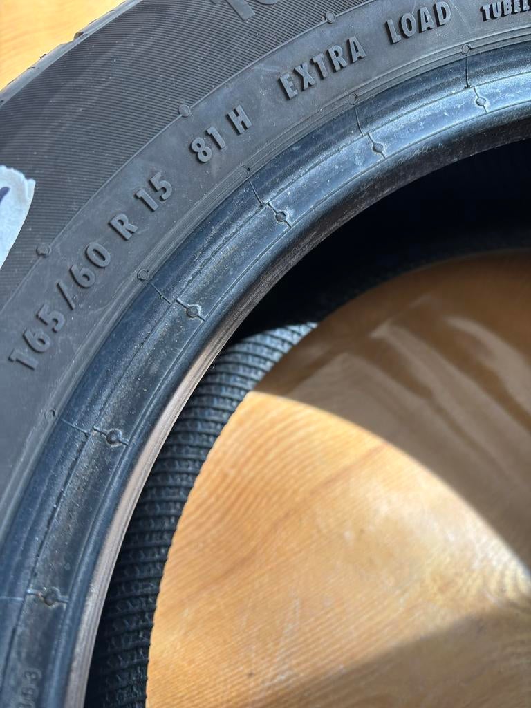 Continental zomerbanden 165/60 R15 81H XL, 5-6 mm profiel, Auto-onderdelen, Banden en Velgen, Ophalen, Gebruikt, 15 inch, Band(en)