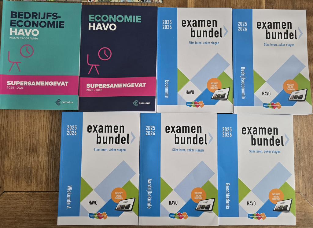 Examenbundels HAVO 2025 - 2026, Boeken, Ophalen of Verzenden, Zo goed als nieuw, HAVO, Economie