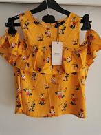 Bershka blouse met bloemenprint mt. M, Maat 38/40 (M), Verzenden, Geel, Bershka