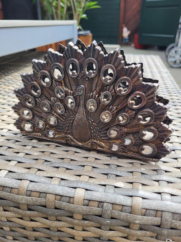 Vintage Art Deco Pauw Servethouder - 1970's, Ophalen of Verzenden