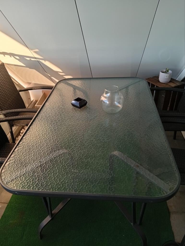 Tafel, Ophalen of Verzenden, Rechthoekig, Metaal