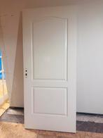 Witte houten paneel binnendeur stomp linksdraaiend, Ophalen, 80 tot 100 cm, Binnendeur, Zo goed als nieuw