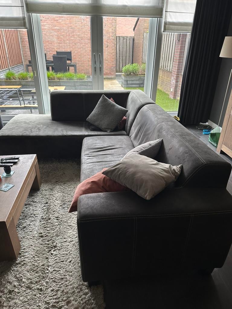 Stoere hoekbank, Huis en Inrichting, Banken | Bankstellen, Ophalen, Gebruikt, Hoekbank, Stoere bank