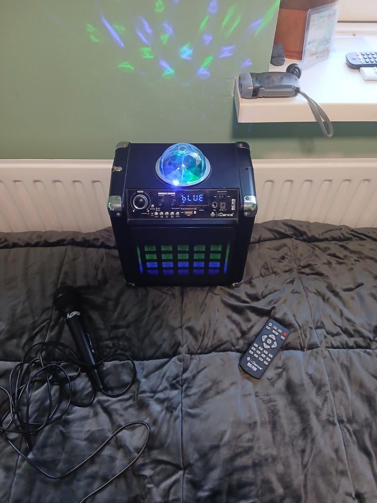 iDance BC20 Disco Cube karaokeset, Ophalen, Zo goed als nieuw, Complete set