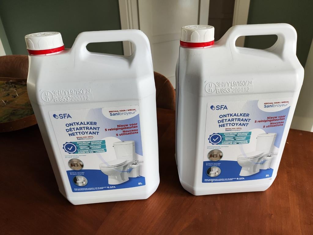 SFA ontkalker Sani Broyeur Nieuw! 2 x 5 L, Verzenden