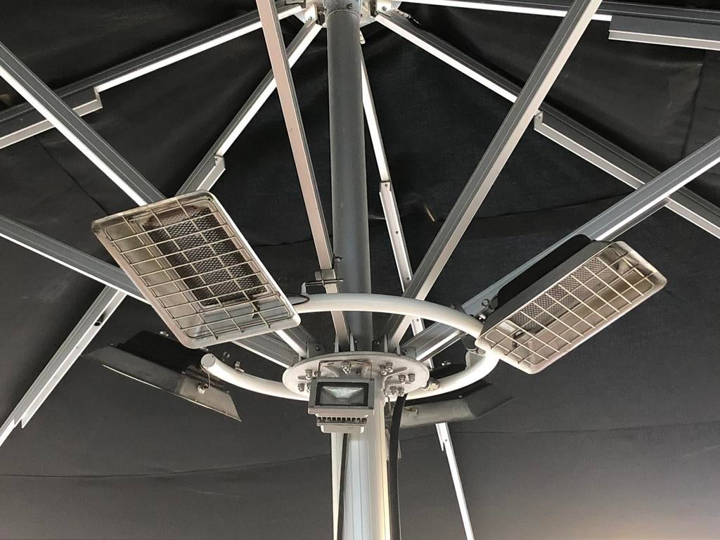 Terrasverwarming, Tuin en Terras, Parasols, Ophalen, Zo goed als nieuw, Minder dan 1 meter, Parasolvoet