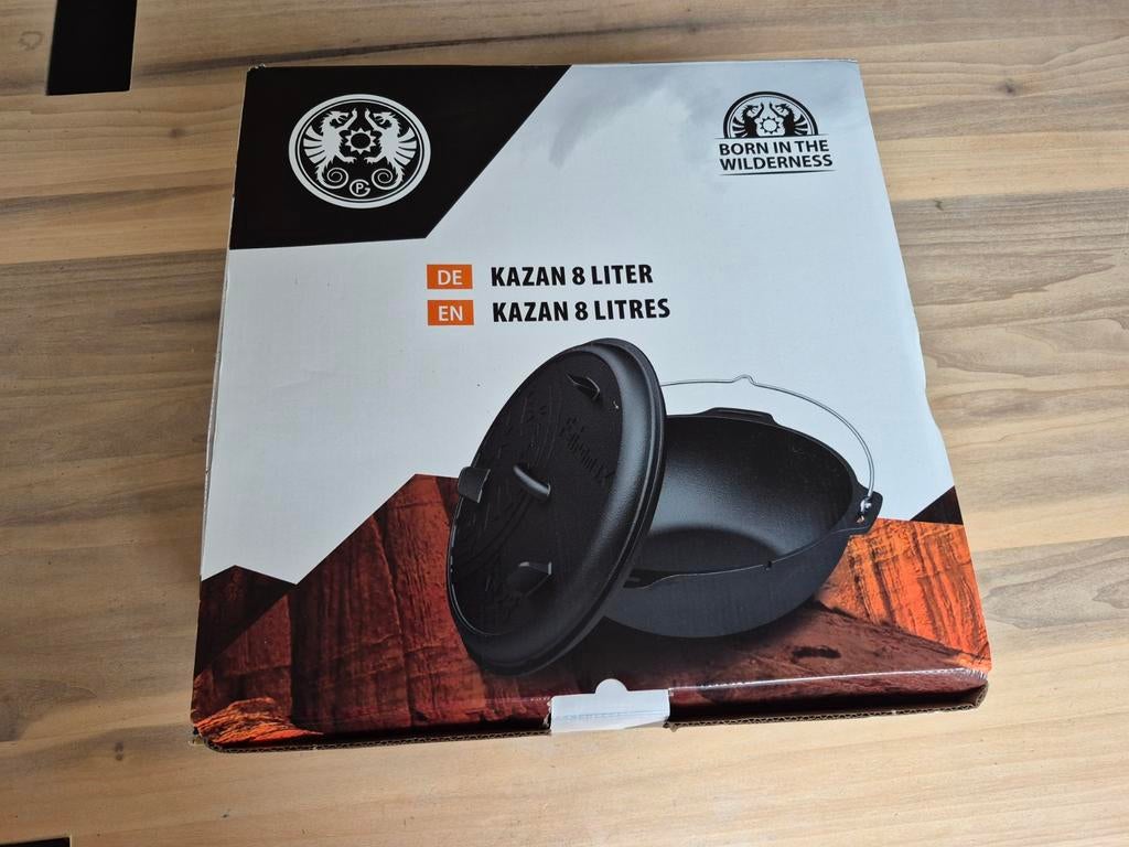 Petromax Kazan (kaz8) 8 liter gietijzeren pan. 1x gebruikt., Huis en Inrichting, Keuken | Potten en Pannen, Ophalen of Verzenden