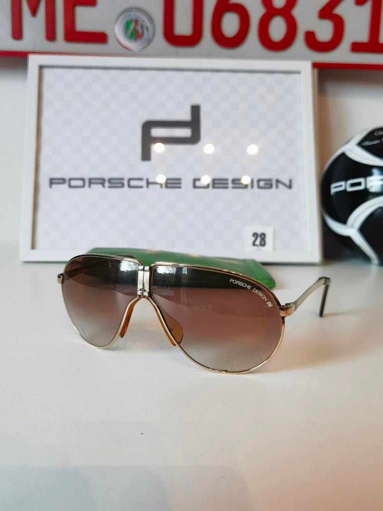 Origineel porsche design vintage heren zonnebril, Ophalen of Verzenden, Zo goed als nieuw, Zwart, Carrera