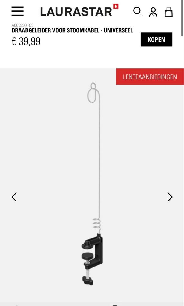 Laurastar Universele Draadgeleider voor Stoomkabel, Ophalen of Verzenden, Nieuw