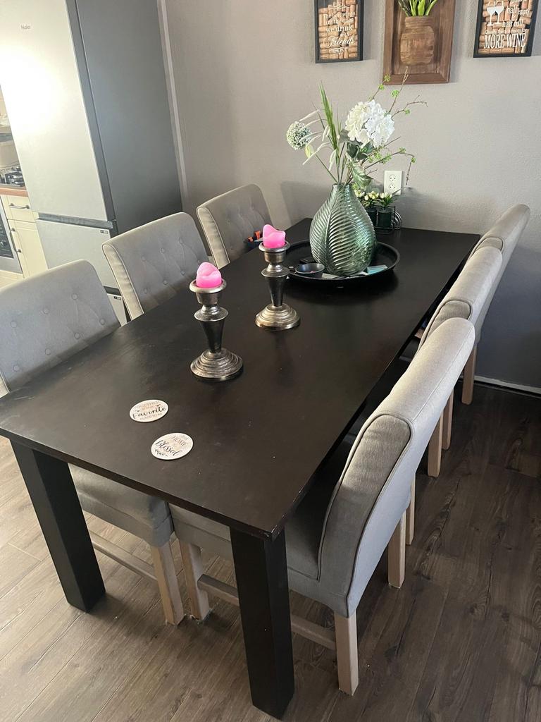 Koloniale eettafel, Ophalen, Gebruikt, 50 tot 100 cm, Vijf personen of meer