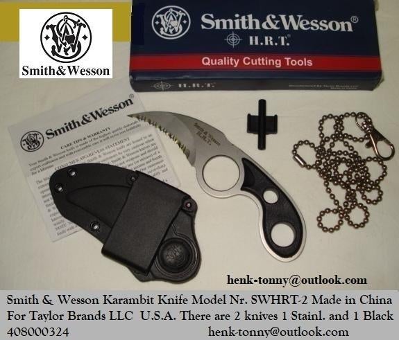 T.k.a. Smith & Wesson Neck Knife., Verzamelen, Militaria | Algemeen, Ophalen of Verzenden, Overige soorten, Amerika, Mes of Dolk