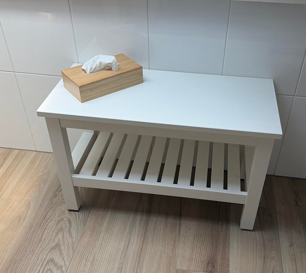 Ikea hemnes badkamerbankje, Huis en Inrichting, Badkamer | Badkamermeubels, Ophalen, Zo goed als nieuw, 25 tot 50 cm, Minder dan 100 cm