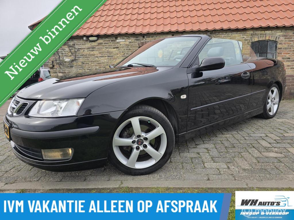 Saab 9-3 Cabrio 1.8t Vector, Auto's, 1998 cc, 4 cilinders, 4 stoelen, Zwart