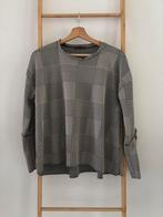 Grijs/zwarte dunne trui met pied de poule print Zara, Ophalen of Verzenden, Zo goed als nieuw, Maat 36 (S), Grijs