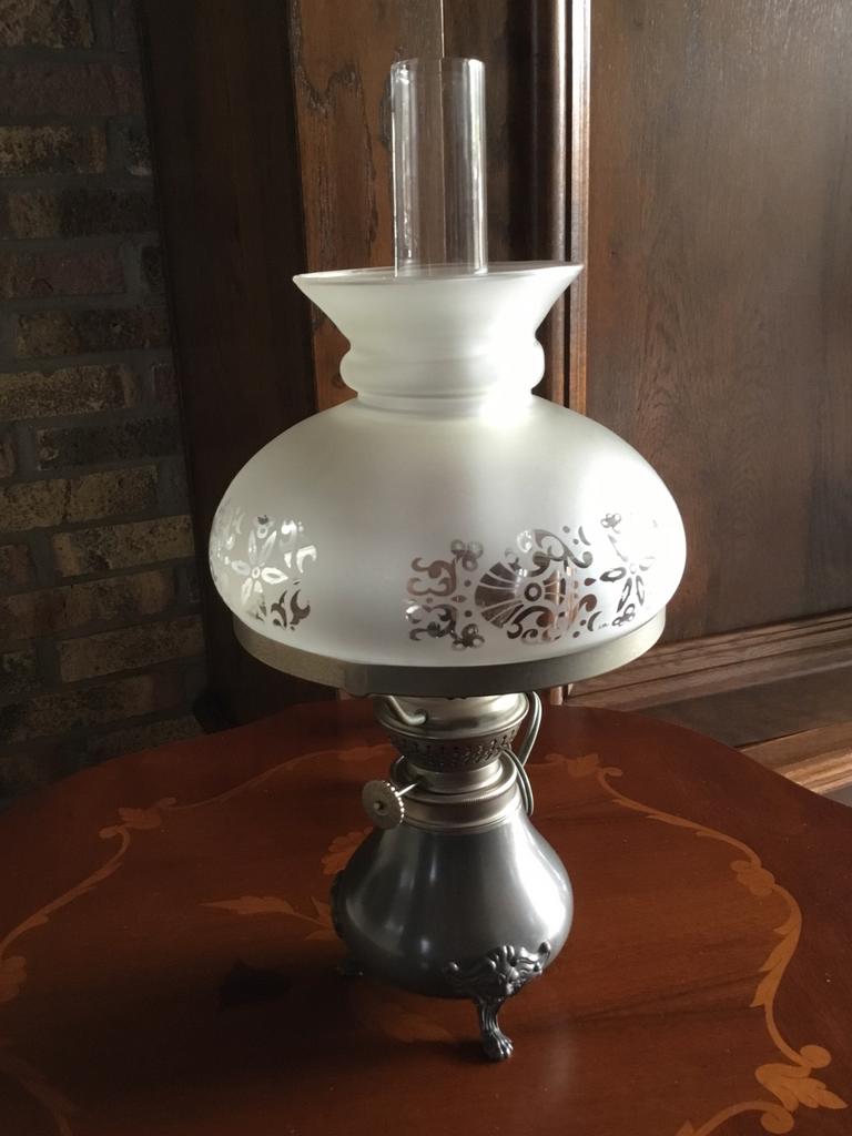 Electrische olielampje tin Metawa Tiel, Ophalen of Verzenden