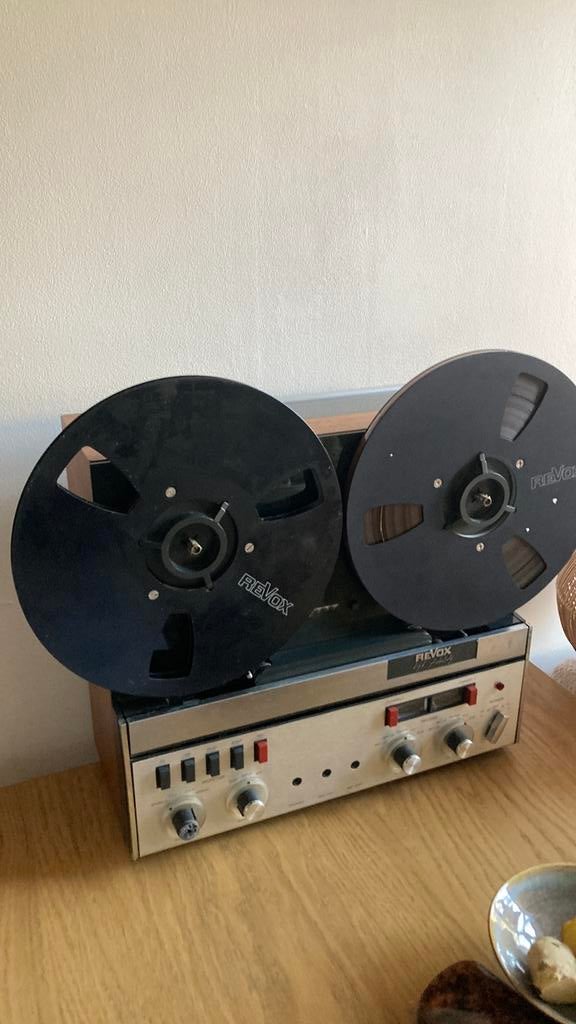 Revox A77 bandrecorder met boekjes en spoelen, Audio, Tv en Foto, Bandrecorders, Ophalen of Verzenden, Bandrecorder, Met banden