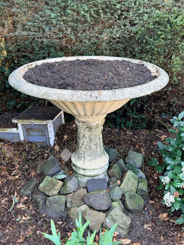 Groot Tuin Ornament / Plantenbak - 1 meter doorsnede, Tuin en Terras, Ophalen, Gebruikt, Beton, Overige typen