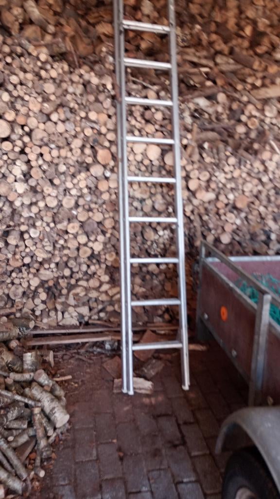 Ladder, Ophalen, Gebruikt, Ladder, Opvouwbaar of Inschuifbaar