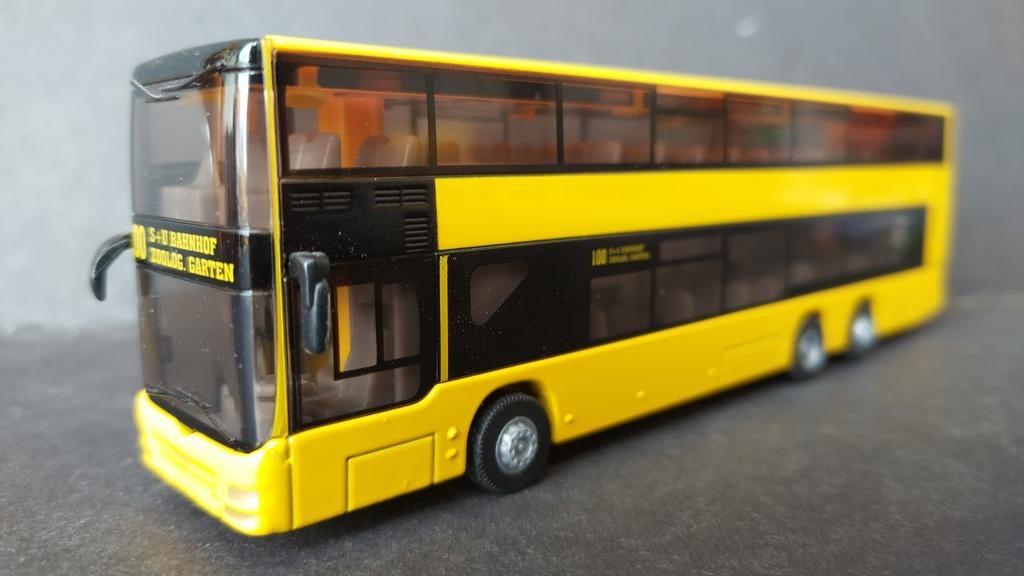 Man Dubbeldekker bus Berlin 1:87 H0 Siku Metall Pol, SIKU, Verzenden, Bus of Vrachtwagen, Schlittenbacherstrasse 60 Lüdenscheid