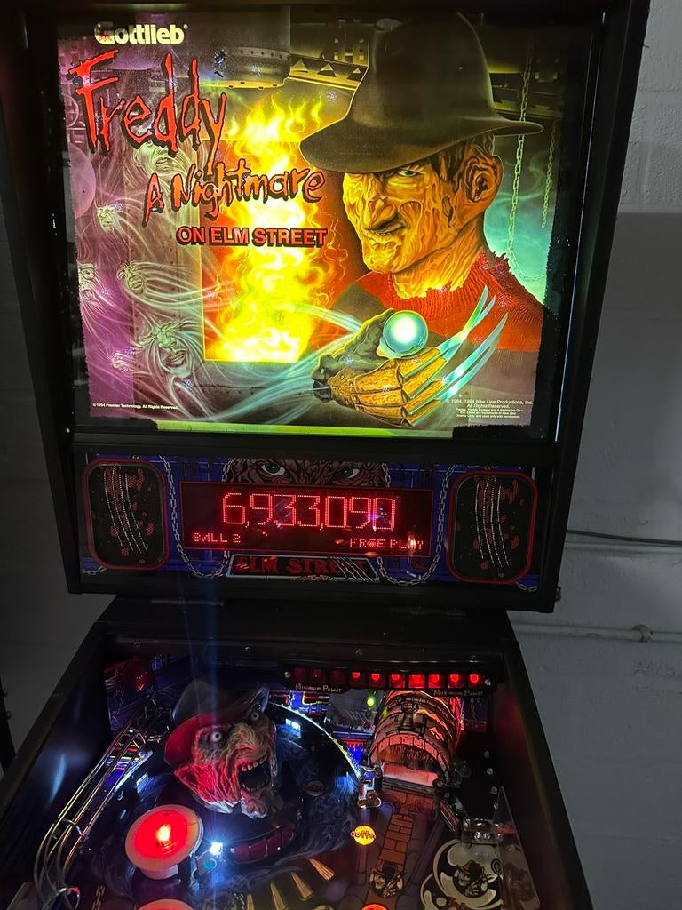 Freddy a Nightmare on Elm Street, Verzamelen, Automaten | Flipperkasten, Ophalen, Data East, Zo goed als nieuw, Dot-matrix