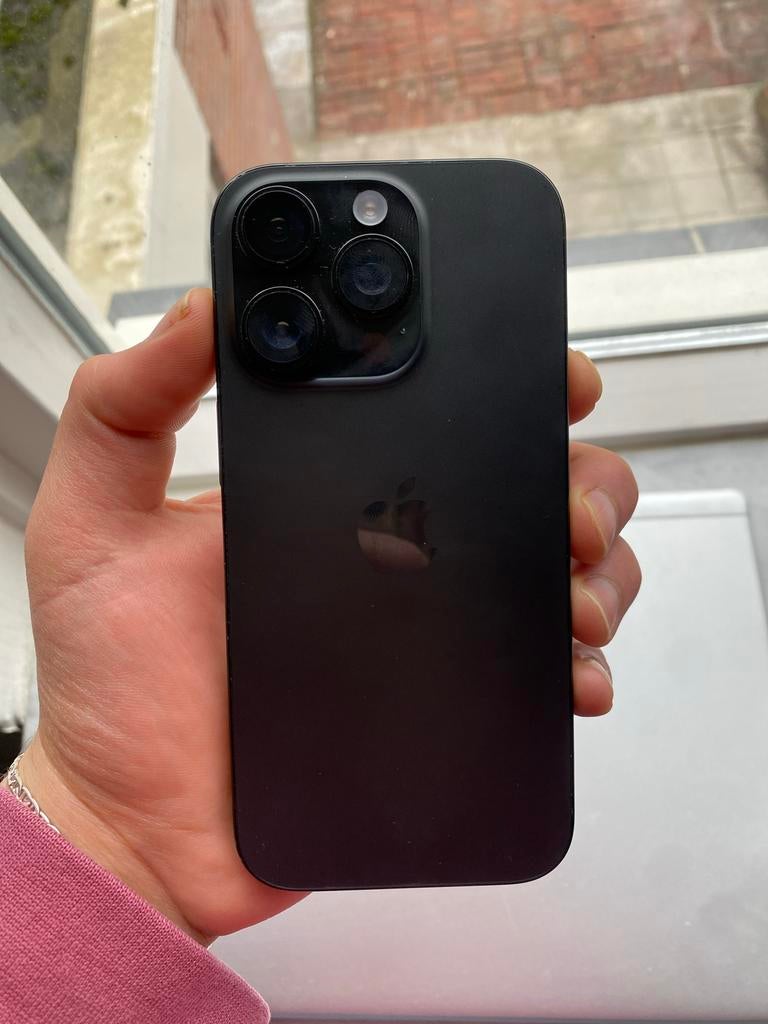 iPhone 16 Pro – batterij 100%_Alleen eSIM 128GB, IPhone 16 Pro, 128 GB, Zwart, Ophalen of Verzenden