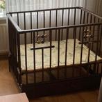 Vintage Kinderbox “Kibofa” met boxkleed en muziekmobiel, Kinderen en Baby's, Boxen, Ophalen, Gebruikt, In hoogte verstelbaar