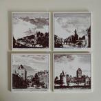 Set van 4 Mosa Holland tegels Utrecht, Antiek en Kunst, Ophalen of Verzenden