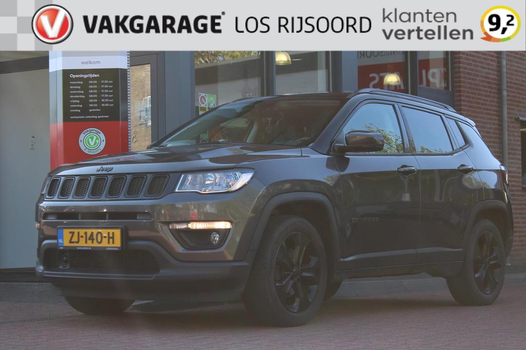 JEEP Compass 1.4 MultiAir *Night Eagle* | Trekhaak | Carplay, Auto's, Jeep, 450 kg, Gebruikt, 4 cilinders, Leder en Stof