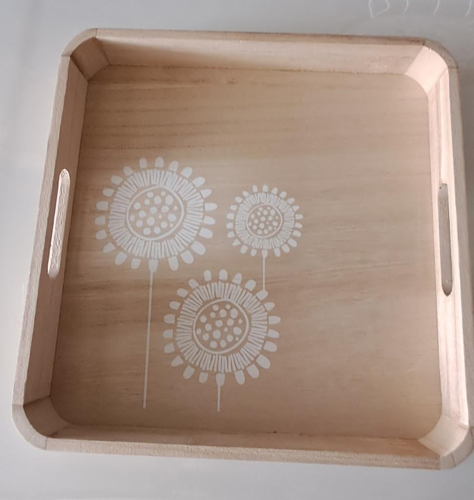 Houten dienblad., Huis en Inrichting, Woonaccessoires | Dienbladen, Ophalen of Verzenden, Rechthoekig, Hout