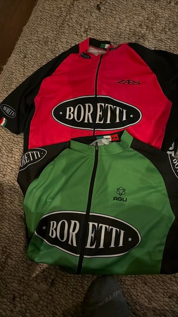 2 boretti classico wielershirts XL, Heren, Ophalen of Verzenden, Zo goed als nieuw, XL