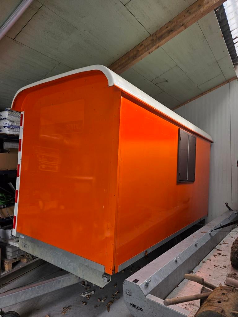 Schaftwagen/Bouwkeet Snelverkeer met Kenteken - Nette Staat, Doe-het-zelf en Verbouw, Ophalen, Gebruikt