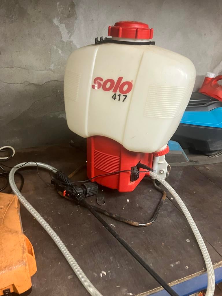 Solo accu rugspuit - Model 417, Tuin en Terras, Bestrijdingsmiddelen, Ophalen, Gebruikt, Onkruidbestrijding