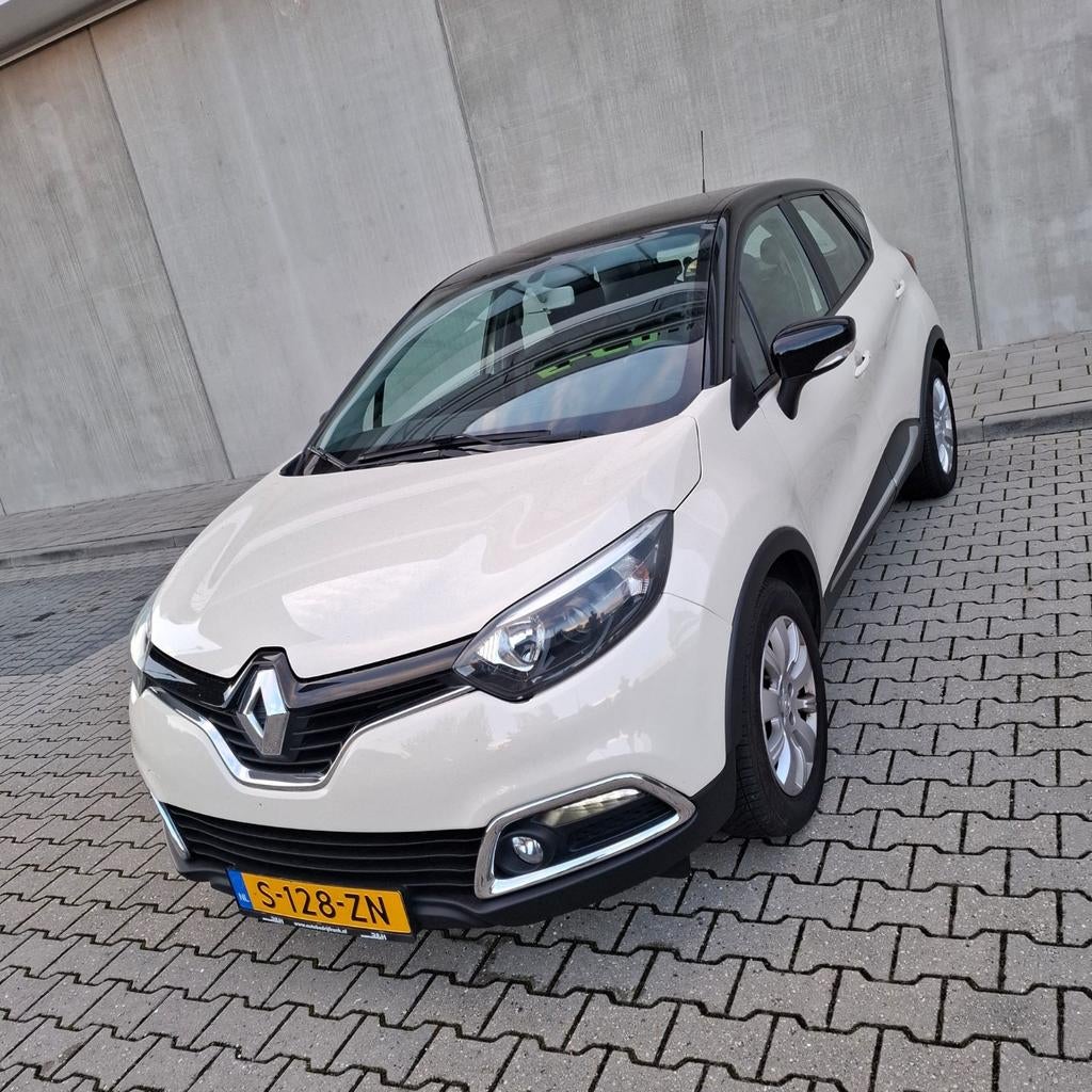 Renault Captur 0.9 TCE 90 2015 Wit, Auto's, Renault, Voorwielaandrijving, 898 cc, Stof, Euro 6