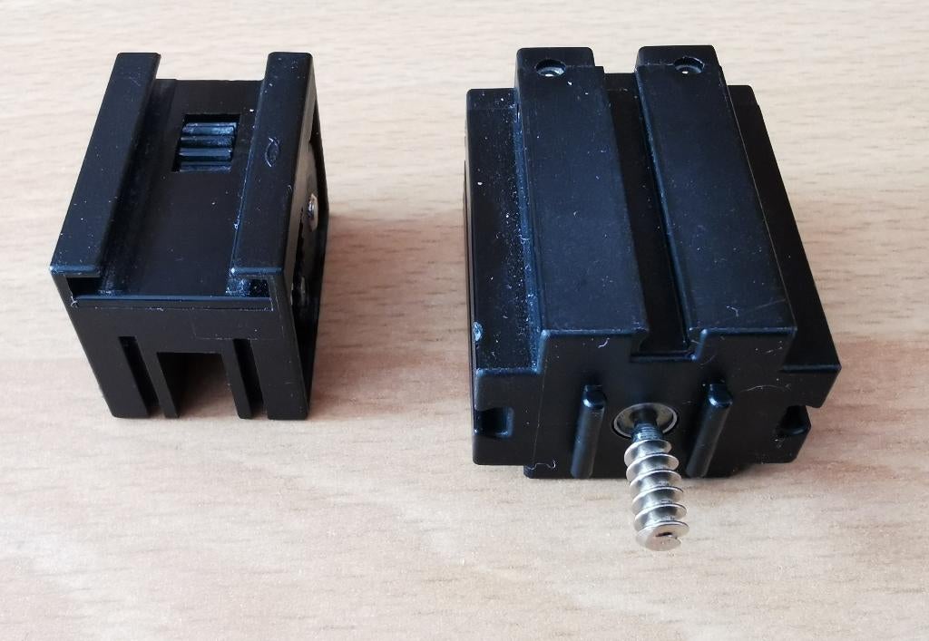 Fischertechnik S-Motor zwart 6-9 Volt met tandwielkastje, Ophalen of Verzenden, Zo goed als nieuw, Bouwen