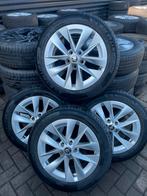 Skoda Octavia velgen met Michelin zomerbanden 205/55/17, Auto-onderdelen, Banden en Velgen, Ophalen, Gebruikt, Banden en Velgen