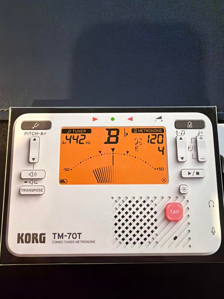Korg TM-70T Combo Tuner Metronoom (nieuw), Ophalen of Verzenden, Gebruikt, Overige instrumenten