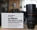 Canon EF 100mm f/2.8L Macro IS USM Lens, Ophalen of Verzenden, Zo goed als nieuw, Macrolens
