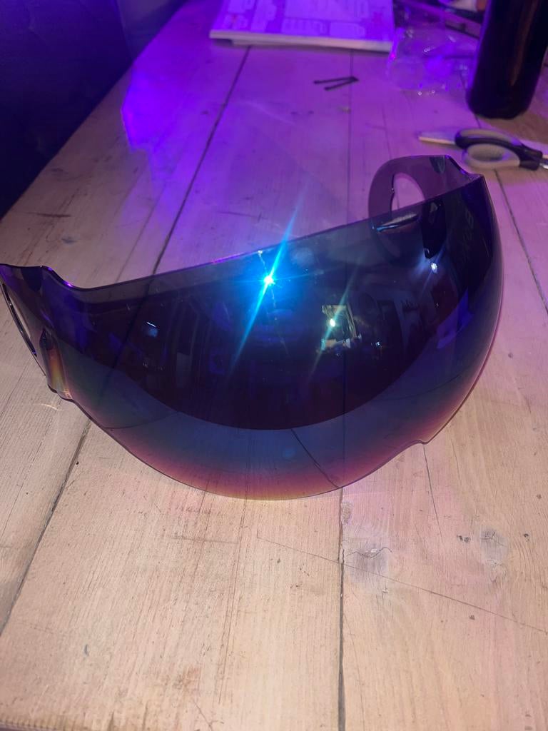 Blauw vizier voor Roof Boxxer helm, Fietsen en Brommers, Brommerhelmen, Ophalen of Verzenden, Zo goed als nieuw, Medium