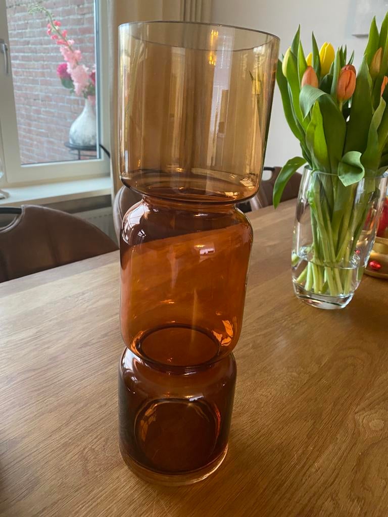 Vaas, Huis en Inrichting, Overige kleuren, Ophalen of Verzenden, Minder dan 50 cm, Glas